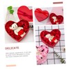 Healvian Heart-shaped Soap Rose Box Delicate Roses for Valentine's Day