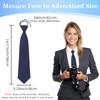Mantieqingway Zipper Ties for Women, Pre-tied Adjustable Boys/Girls Neck Ties