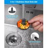 Hygie Rinse Upgraded 3 in 1 Kitchen Sink Drain Strainer