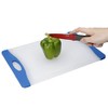 KitchenCraft Colourworks CWBOARD350BLU Polyethylene Reversible Cutting Board, Blue, 36.5 x