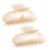 CWJCYTNSN 2 PCS Acrylic Letter Hair Clips for Women Non-slip