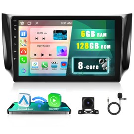 Inefala 8-Core 6+128G Android 13 Car Stereo Upgrade Radio for Nissan Sentra 2013-2017, 10.1'' Touch Screen with Wireless CarPlay & Android Auto, AHD Backup Camera, Mirror Link, GPS Navigation