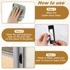 4 Pcs Black Adhesive Cabinet Handles, Self-Stick Instant Drawer Handle,