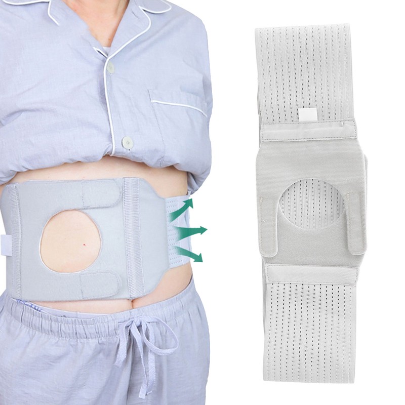 Abdominal Ostomy Belt Elastic Breathable Colostomy Hernia Support Belt for