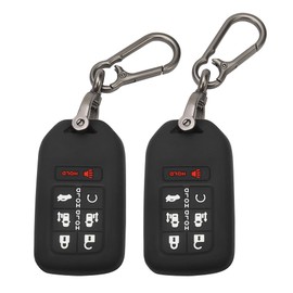 TOMALL 2 Pack for Honda Odyssey Key Fob Cover with Keychain, 7 Buttons Silicone Rubber Key Fob Case Compatible with 2018-2024 Honda Odyssey Elite Touring EXL Sport EX Car Key Cover