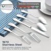 40-Piece Silverware Set for 8, E-far 18/10 Stainless Steel Flatware