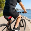 Wide Comfort Bike Saddle for Commuting – Dual Shock Absorption