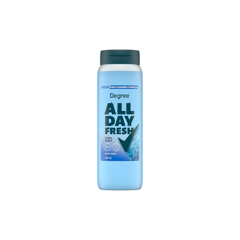 Degree All Day Fresh Body Wash Cool Rush Deep Cleansing