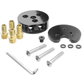 Kujunpao Diesel Parts Fuel Gas Kit Integrated Return Dual-Port Sump Kit Compatible with Airdog or FASS for Cummins, Duramax, Powerstroke