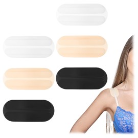 Mabor 3 Pairs Bra Strap Cushion Pads, Silicone Bra Strap Holders for Slipping Soft No Dents Non Slip Shoulder Pads to Ease Shoulder Discomfort