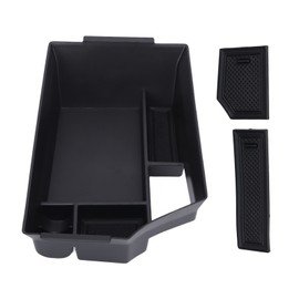 Car Center Console Armrest Storage Box Black Interior Replacement for Infiniti QX50 55 2018‑2022