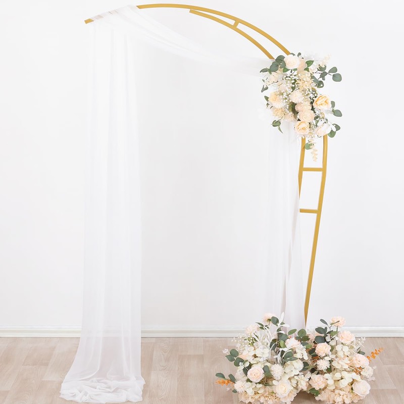 Socomi Wedding Arch Draping Fabric 29" x 20Ft 2 Panels