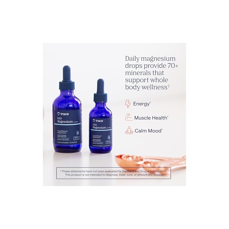 Trace Minerals | Liquid Ionic Magnesium, 400 mg, 4 Oz
