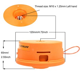 FUMHEUF Trimmer Head Weed Eater Bump Feed Twister Whipper Snipper Replacement Attachment Red for Stihl Autocut 25-2 FS44 FS55 FS100 FS110 FS130