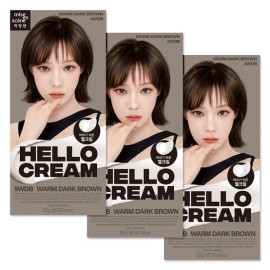 미쟝센 뉴 헬로크림 5WDB 웜다크브라운 x3개 Mise en Scène New Hello Cream 5WDB Warm Dark Brown x3pcs