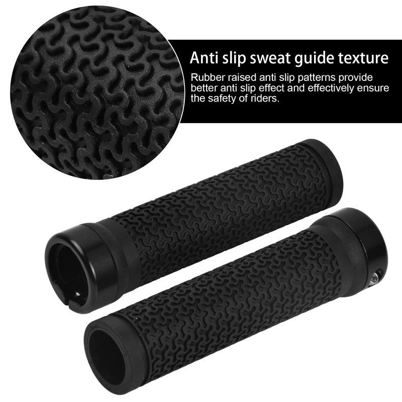 1 Pair Bicycle Handlebar Grips Non-Slip Bicycle Grips, Ergonomic Structure