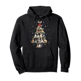 Funny French Bulldogs Christmas Tree Tee Ornament Decor Gift Pullover Hoodie