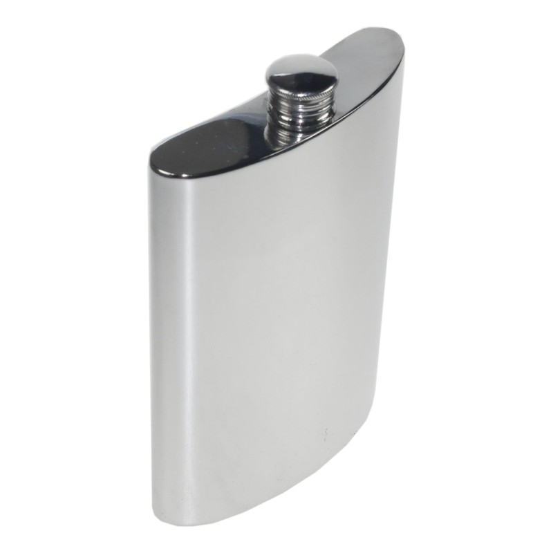 Plain Pewter Kidney Flask, Hip Flask in 6 Sizes with