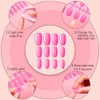 720 piezas 30 juegos de uñas postizas cuadradas medianas, uñas