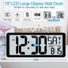 KMMKGG (4.6" Numbers 15 Inch Large Digital Wall Clock Battery