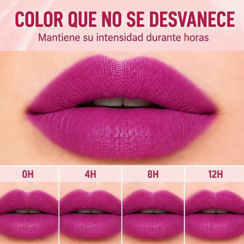 Labial Desprendible Mate Impermeable Larga Duración No Manch