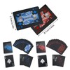 LMOOON 2 Decks Black Playing Cards PVC Plastic Cards Poker