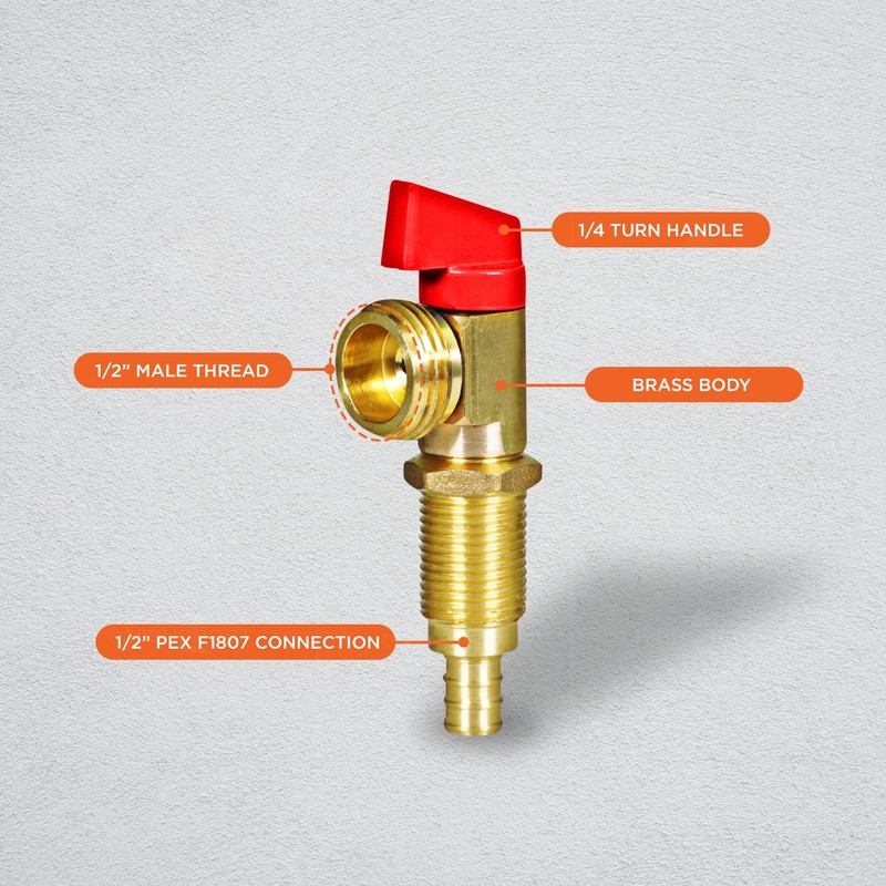 Highcraft 540Q Washing Machine Replacement Valve 1/2’’ PEX B Inlet