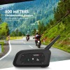 EJEAS V6 Motorcycle Intercom 2Way 1200M Helmet Headset Wireless Bluetooth