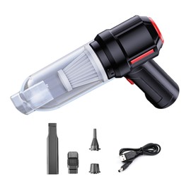 Car Vacuum Cleaner 9000PA High Power Low Noise Cordless Portable Handheld Vacuum for Home Black