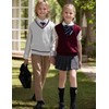 BOBOYOYO - Chaleco unisex de punto trenzado 100% algodón, uniforme