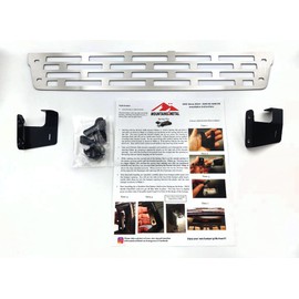 Mountains2Metal Bumper Grille Insert BRUSHED Stainless Steel Plain Rectangular Compatible with 2015-2019 Sierra 2500 3500 HD #700-10-3