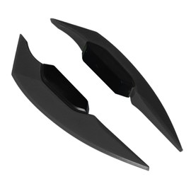 1 Pair Motorcycle Winglets, Universal Aerodynamic Wing Spoiler for Motorcycle, Electric Bicycle, Accessories (Black)