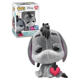 Pop! Winnie The Pooh 1170 Eeyore with Heart Flocked