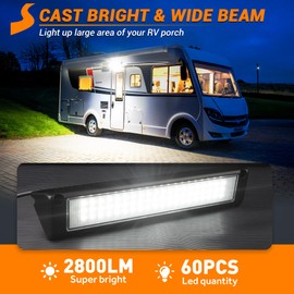 SS VISION RV lights exterior, 13 Inch 90W LED RV Porch Light, Exterior Utility Awning Light 2800LM 6000K, Aluminum Housing IP67 Waterproof, Replacement Lighting for RV Trucks Trailers Bus Marine Boats