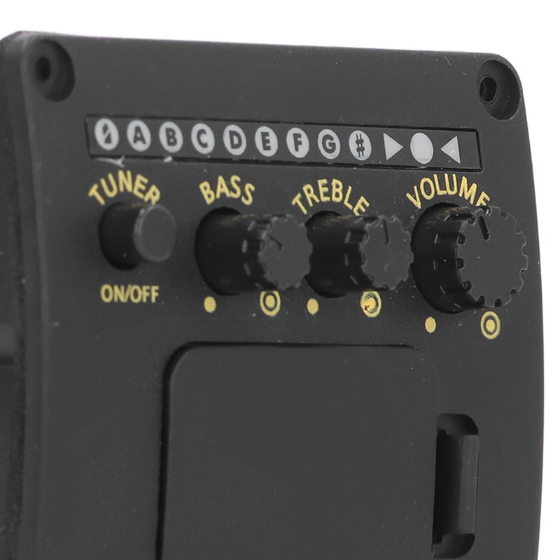 EQ01 Acoustic Guitar Tuner 2 Band EQ Black Guitar Tuner
