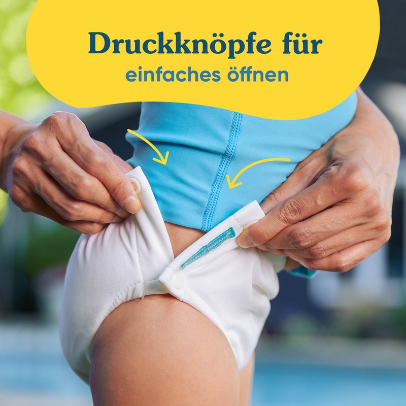 Charlie Banana Reusable Swim Nappy - White - Large (10-16kg)