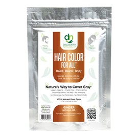 Red Henna Hair Color For All Kit | 100% All Natural Hair Dye & Beard Dye Powder (Ginger Natural Red) Organic, Herbal & Vegan Chemical & Cruelty Free Permanent Gray Coverage & Tinting