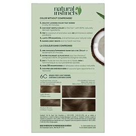 Clairol Clairol Natural Instincts Demi-Permanent Hair Dye, 6C Light Brown Hair Color, Pack of 1