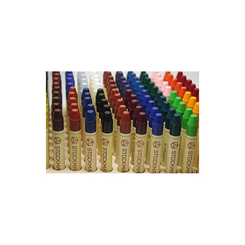 Stockmar Wax Crayons - Single Colours - 12 Pencils -