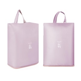 Aovanta Travel Shoe Bags, 2 Pack Shoes Travel Storage Bag, Dark Pink Hanging Storage Bags with Zipper Handle for Shoes Packing Organizer (Dark Pink)