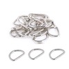 30 Pieces D Ring, Metal D-Ring Buckles, Metal Half Round
