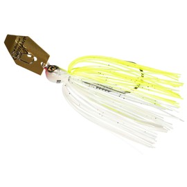Z-Man CBEV38-02 ChatterBait Elite Evo, 3/8 oz, Chartreuse/White