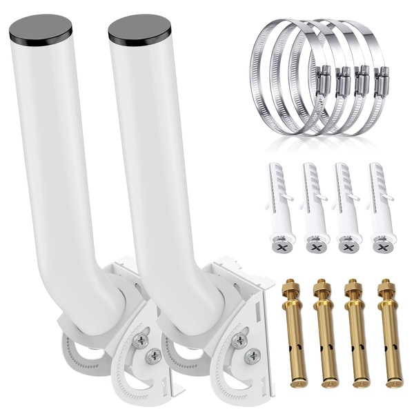 Universal Antenna Mount,11 Inches J Pole and Wall-Mounted Mounting Bracket