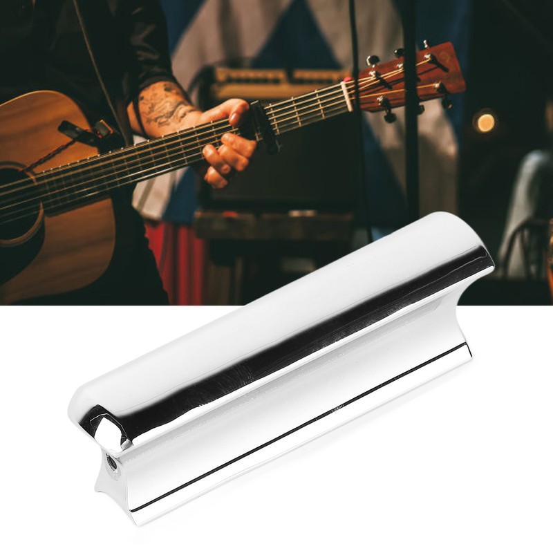 Electric Guitar Slide Stainless Steel Finger Slider Tone Bar Instrument
