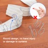 HLIWS Curtain hanging hooks,80 Pcs Curtain hooks track glider hooks,Shower