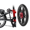 Bicycle Wheel Aluminum Alloy Auxiliary Folding Easy Wheel CNC Cutting
