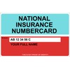 Replica National Insurance Number Card - PRINTED ON HARD PLASTIC