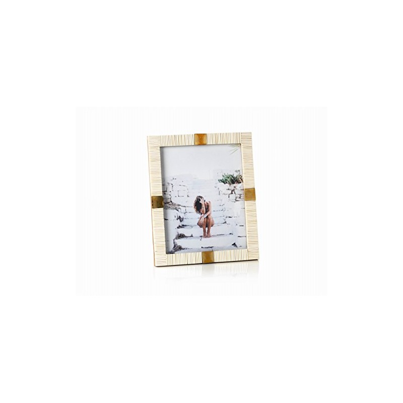 Zodax Maha Black or White Bone with Brass Trim Photo