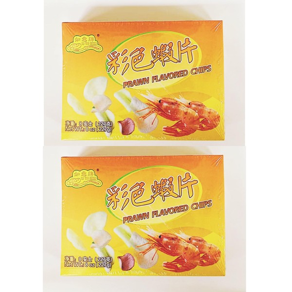 Prawn Flavored Chips, (Uncooked),8 oz, Pack of 2