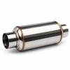 2.5 Inch Stainless Steel Exhaust Resonator 12 Inch Straight-Through Muffler